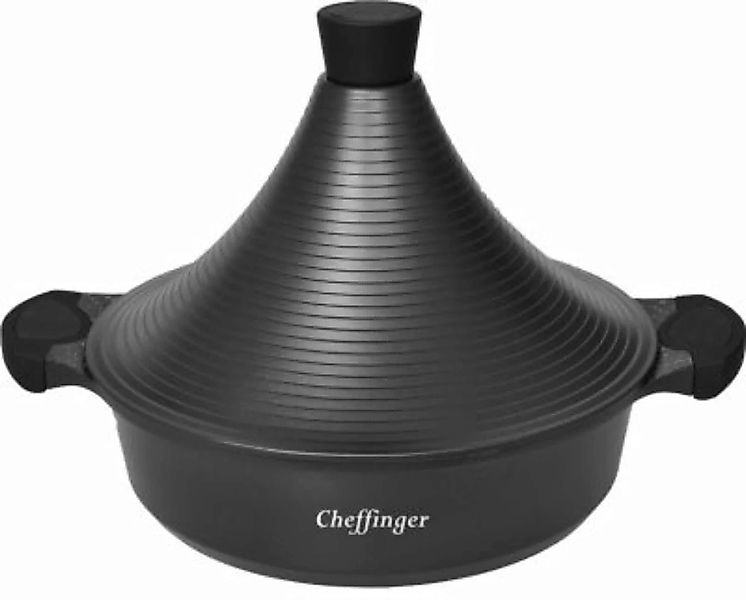 Cheffinger Aluguss Gartopf Dampfgarer Ø32cm schwarz Modell 1 günstig online kaufen