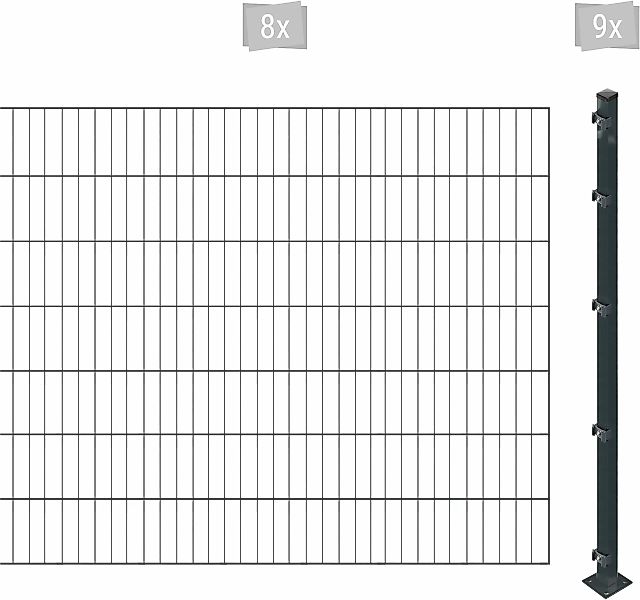Arvotec Einstabmattenzaun "ESSENTIAL 140 zum Einbetonieren", Zaunhöhe 140 c günstig online kaufen