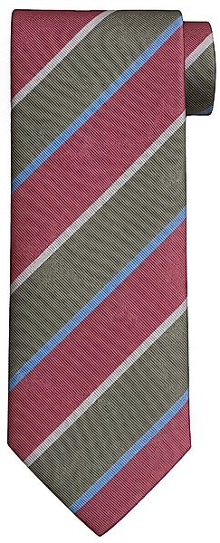 Suitable Krawatte Seide Triple Stripe Grün - günstig online kaufen