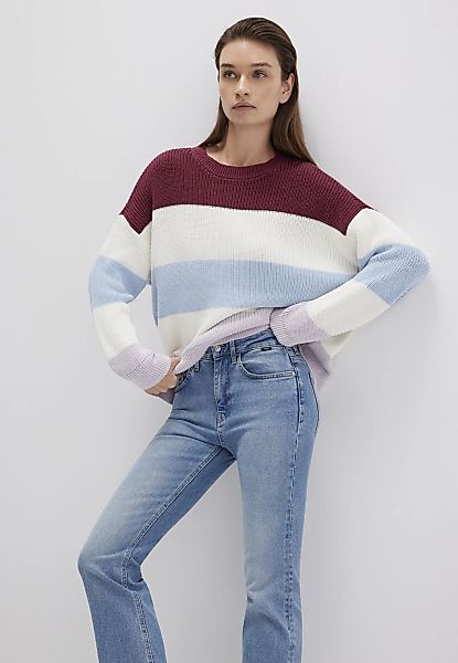 Mavi Rundhalspullover "STRIPED SWEATER", Gestreifter Pullover günstig online kaufen