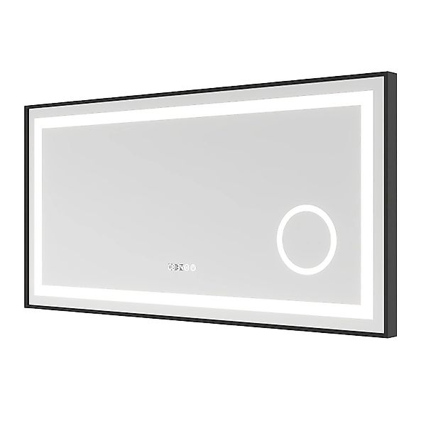Aquabatos Badspiegel mit Beleuchtung 120 x 60 cm LED Badezimmerspiegel mit günstig online kaufen