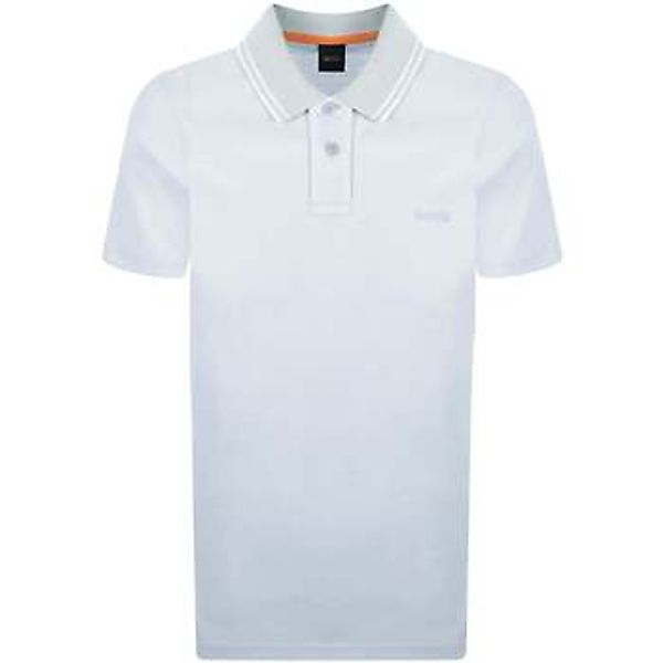 BOSS  Poloshirt Relaxed Fit Oxford Piqué New Polo Shirt Light Pastel Grey günstig online kaufen