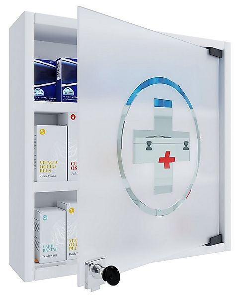VCM Medizinschrank Medizinschrank Arzneischrank Wandregal Hustila S günstig online kaufen