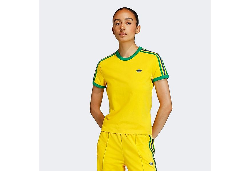 adidas Originals T-Shirt 3-STREIFEN SCHMAL GESCHNITTEN sanft anliegende Pas günstig online kaufen