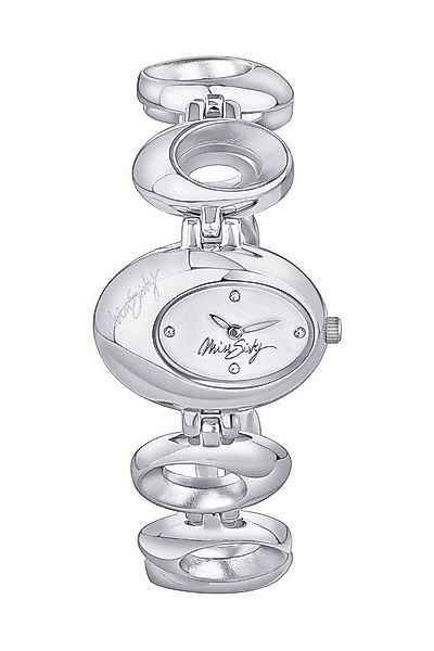 MISS SIXTY Quarzuhr SZ5002, Edelstahl, Silber, Weiß, Zirkonia günstig online kaufen