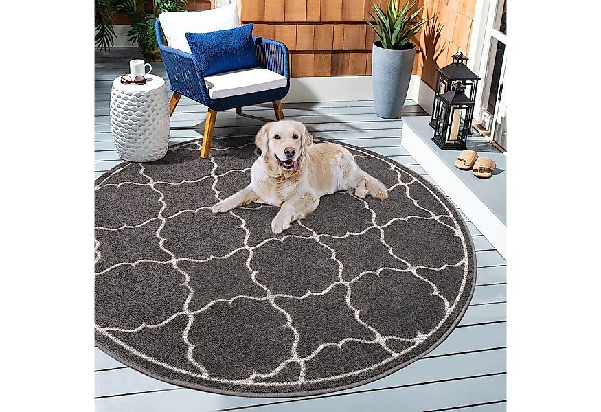 Sanat Teppich Berlin, rund, Höhe: 6 mm, In -und Outdoor geeignet, robust un günstig online kaufen