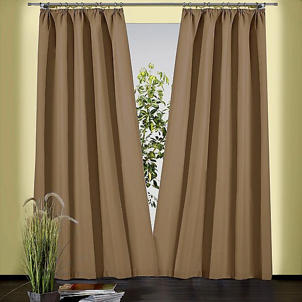 Weckbrodt Vorhang "Sento" Kräuselband 1 Stk. tlg. Baumwolle, blickdicht, ma günstig online kaufen