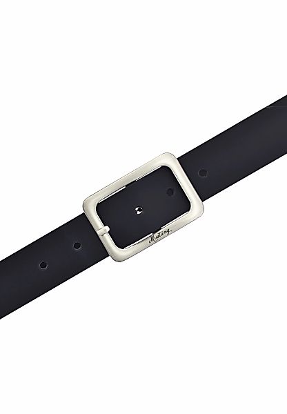 MUSTANG Ledergürtel, Eckige, mattfarbene Schließe, 3,5 cm günstig online kaufen