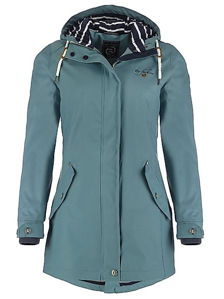 Dry Fashion Regenjacke Kiel Damen Regenmantel Kiel mit verstellbarer Kapuze günstig online kaufen