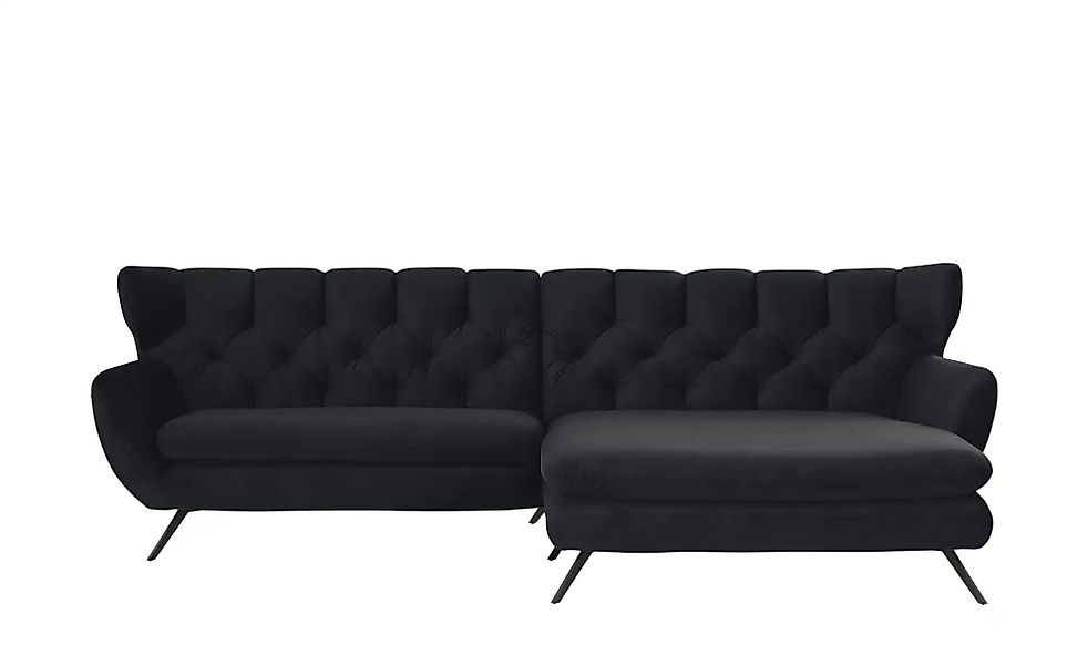 Jette Home Ecksofa  Caldara ¦ schwarz ¦ Maße (cm): B: 300 H: 94 T: 175.0 Po günstig online kaufen