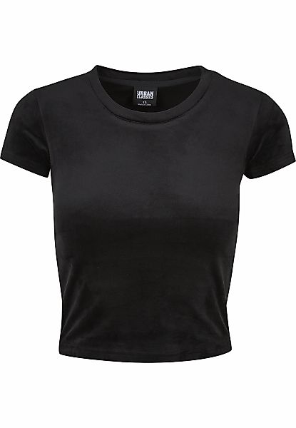URBAN CLASSICS Kurzarmshirt "Urban Classics Damen Ladies Short Velvet Tee" günstig online kaufen
