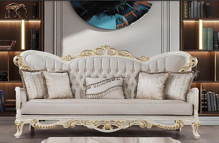 Xlmoebel 3-Sitzer Neues Luxus-Sofa mit drei Sitzplätzen im Barock- und Roko günstig online kaufen
