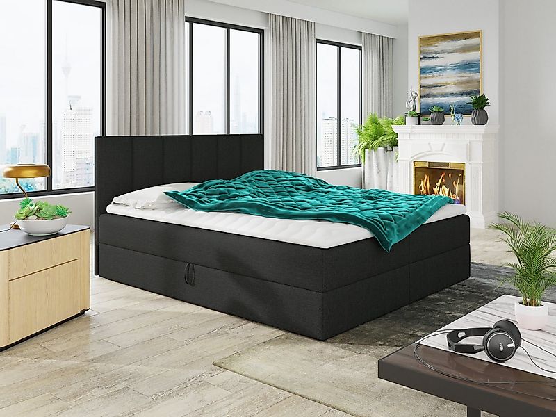 Sofnet Boxbett Star (mit zwei Bettkästen, Bonell-Matratze und Topper), Dopp günstig online kaufen