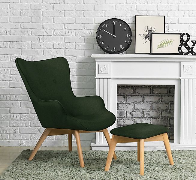 Home affaire Sessel "Nicko" wahlweise mit und ohne Hocker günstig online kaufen