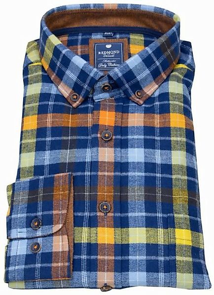 Redmond Karohemd Button-Down-Kragen günstig online kaufen