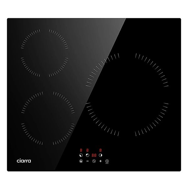CIARRA Induktionskochfeld 60 cm 3 Kochfelder Einbau-Induktion VM3BIH-A günstig online kaufen