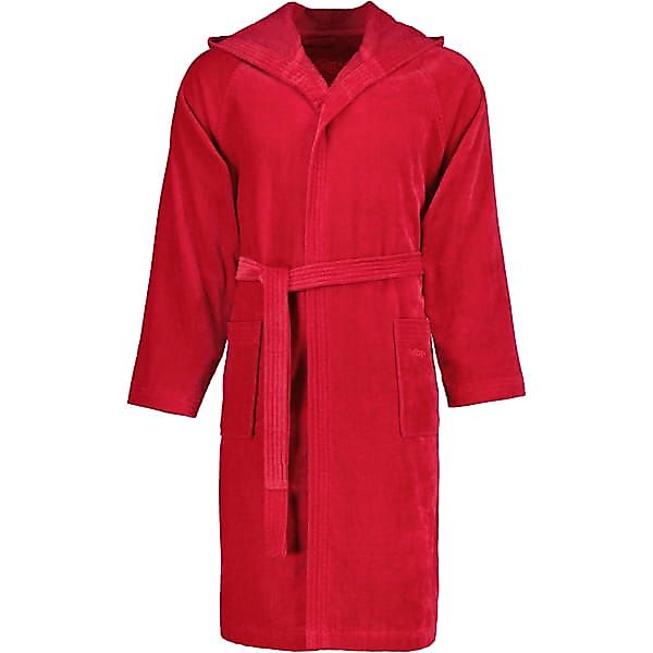 Vossen Bademäntel unisex Kurzmantel mit Kapuze Texas - Farbe: rubin - 3900 günstig online kaufen