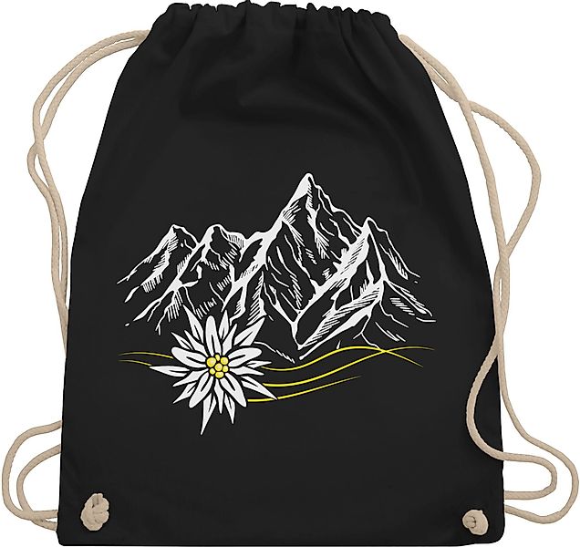 Shirtracer Turnbeutel Edelweiß Berge Wandern Wanderlust günstig online kaufen