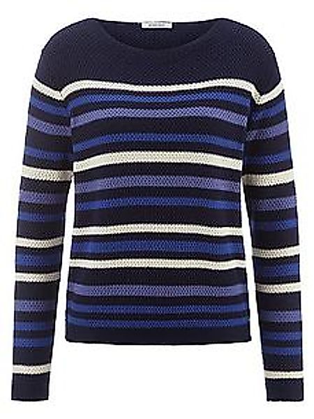 Pullover U-Boot-Ausschnitt Peter Hahn blau günstig online kaufen