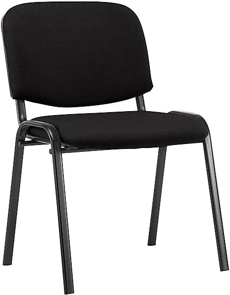 CLP Besucherstuhl Ken, stapelbares Metallgestell, Stoff-Bezug günstig online kaufen