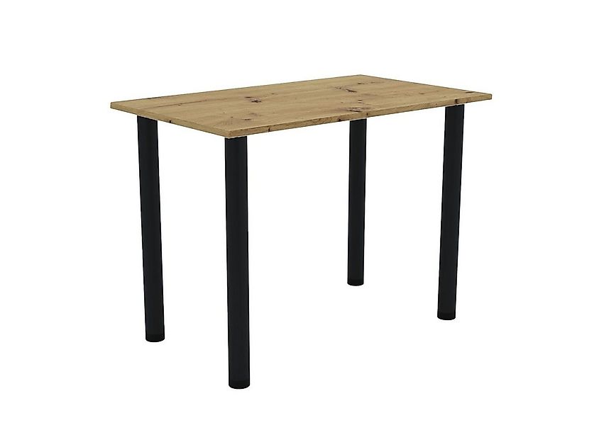 AKKE Esstisch, Esszimmertisch mit schwarzen Beinen Küchentisch Bürotisch 2m günstig online kaufen