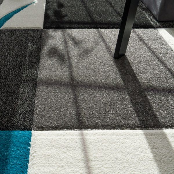 KADIMA DESIGN Teppich Karo Wohnzimmer 100% günstig online kaufen