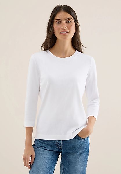 Cecil Rundhalsshirt, aus Baumwolle mit Stretchante günstig online kaufen