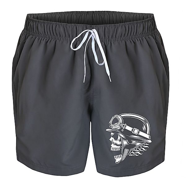 deinshirt Badehose Schwimmshorts Totenkopf Stahlhelm Integrierter günstig online kaufen
