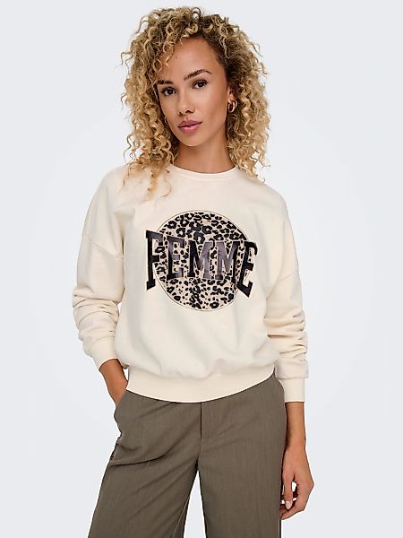 ONLY Sweatshirt ONLLAUREN L/S LEO O-NECK günstig online kaufen