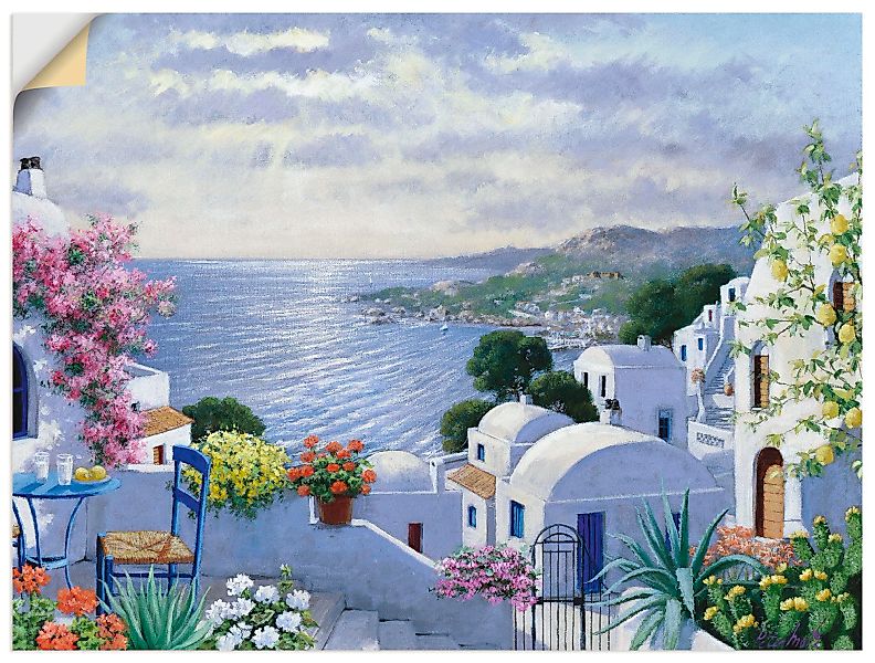 Artland Wandbild "Funkelndes Griechenland", Gewässer, (1 St.) günstig online kaufen