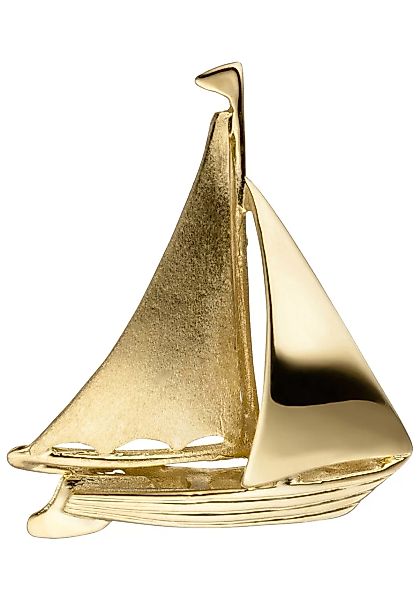 JOBO Kettenanhänger "Anhänger Segelschiff", 925 Silber vergoldet günstig online kaufen