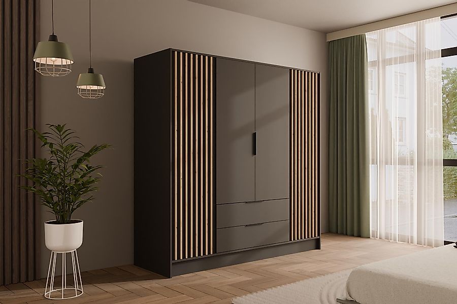 ALTDECOR Drehtürenschrank NELIA (Kleiderschrank Garderobenschrank mit günstig online kaufen