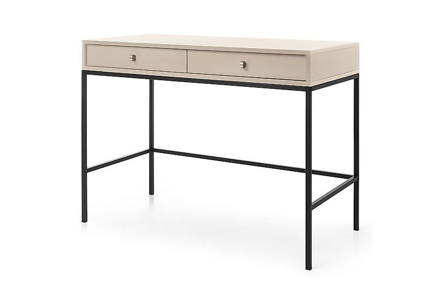 Selsey Schminktisch MONNE, mit 2 Schubladen, goldenen Griffen und Metallges günstig online kaufen