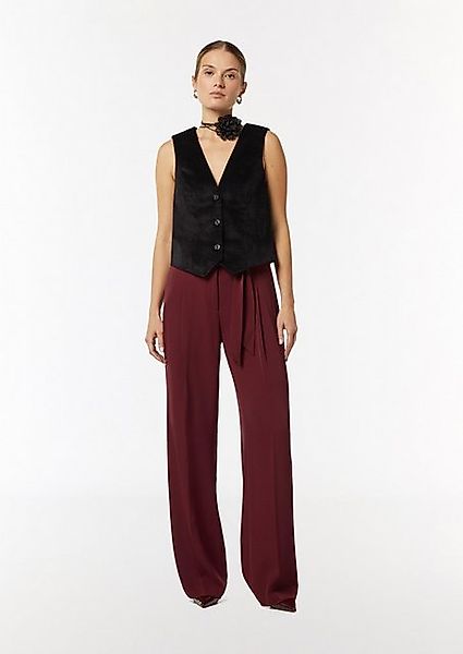 Comma Stoffhose Wide-Leg-Hose mit Bindegürtel günstig online kaufen