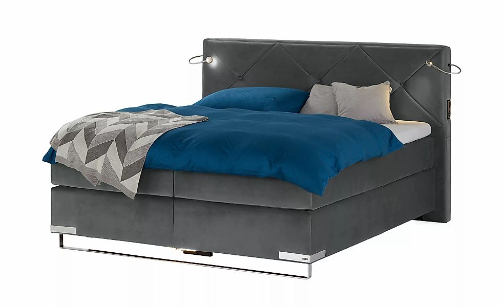 Musterring Boxspringbett Premiumversion Dubai ¦ grau ¦ Maße (cm): B: 197 H: günstig online kaufen