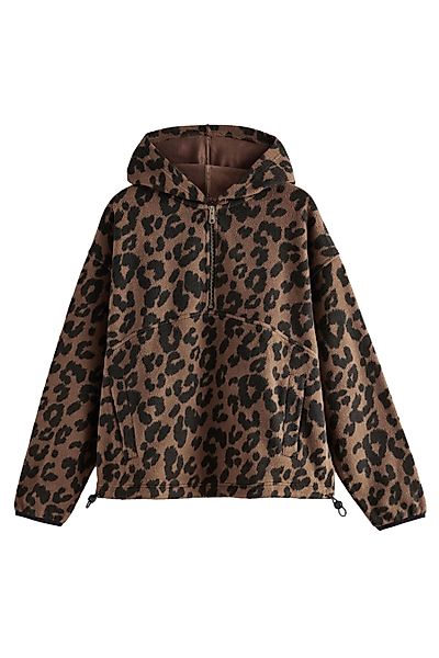 Next Fleecejacke Fleecet-Hoodie mit halben Reißverschluss günstig online kaufen