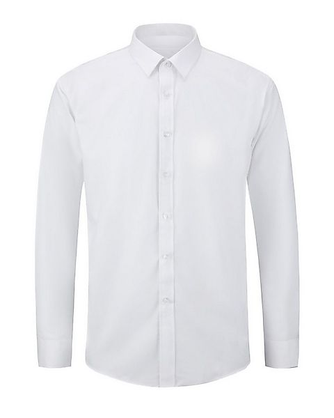Allthemen Langarmhemd Herren Regular Fit Businesshemd bügelfrei Hemd günstig online kaufen