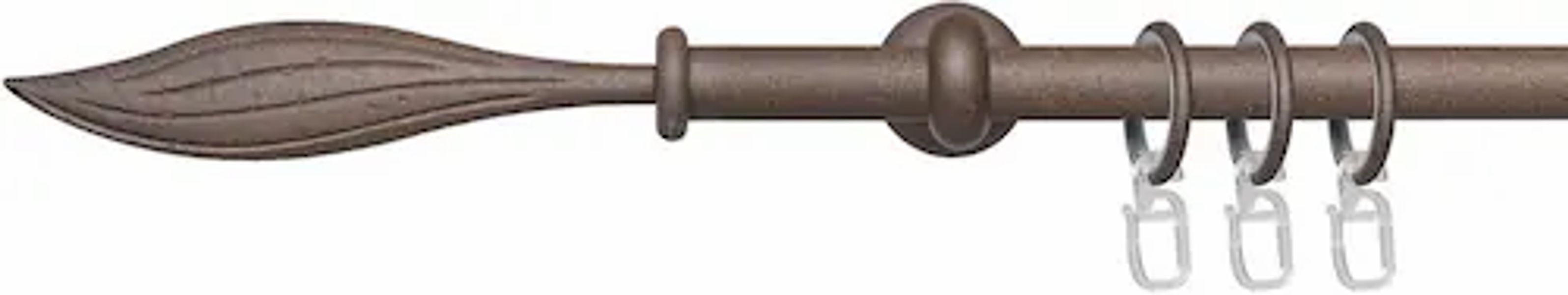 Liedeco Gardinenstange »Esp Blatt« Ø 16 mm 1 läufig-läufig Fixmaß 1-läufig günstig online kaufen