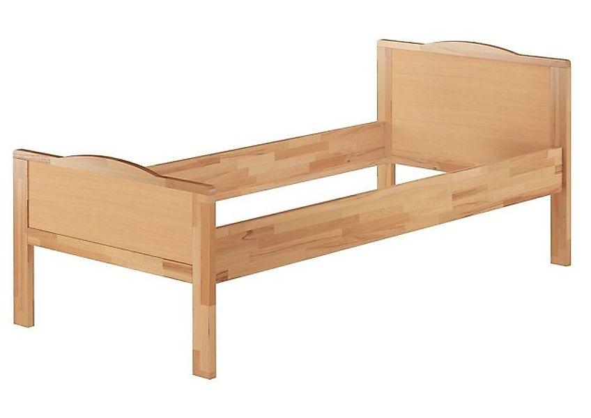 ERST-HOLZ Bett Hohes Bettgestell für Senioren 100x200 Buche, Buchefarblos l günstig online kaufen