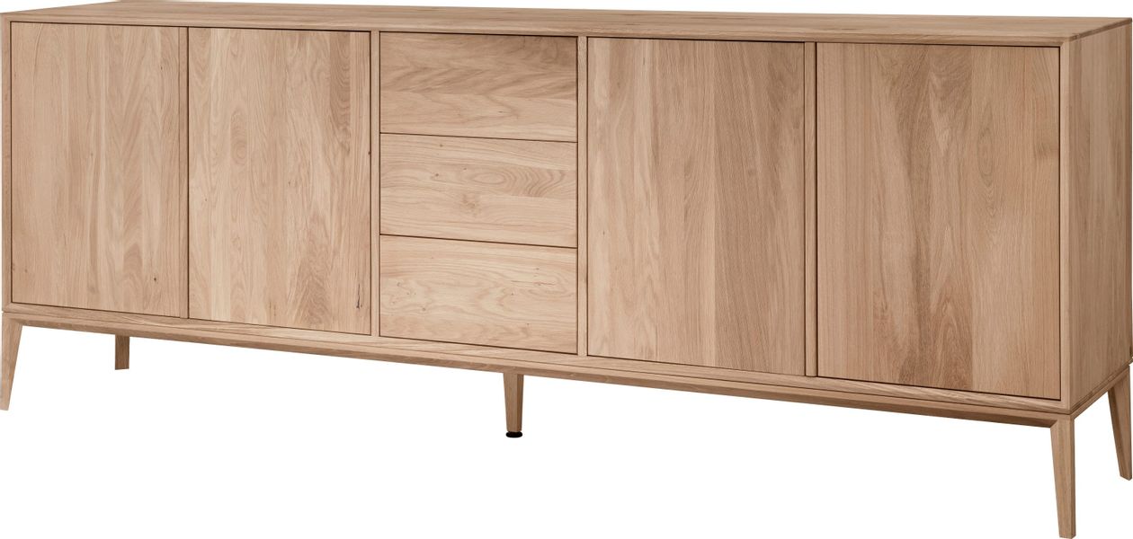 Home affaire Sideboard "Koda, Anrichte mit 2 Schränken & 3 Schubladen, Push günstig online kaufen