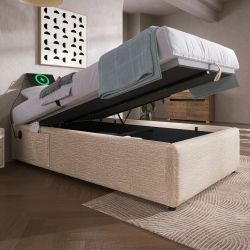 OKWISH Polsterbett Ohne Kopfteil (Funktionsbett, Struraumbett günstig online kaufen