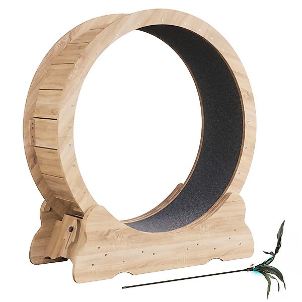 Mondeer Tier-Intelligenzspielzeug Katzenlaufrad, MDF, Leises Scrollrad günstig online kaufen