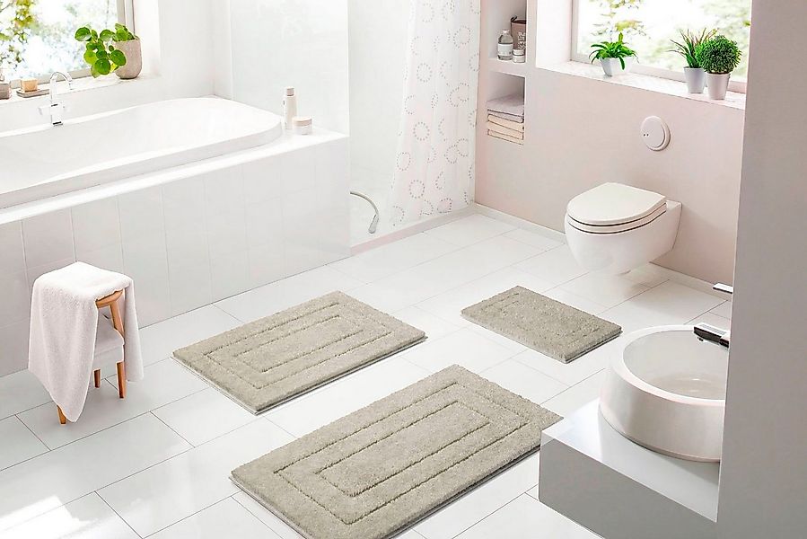 my home Badematte Eliane, Höhe 20 mm, rutschhemmend beschichtet, strapazier günstig online kaufen