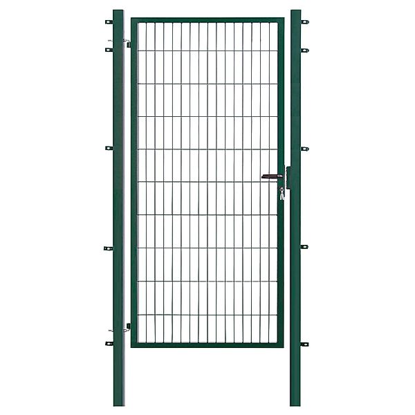 Einzeltor für Doppelstabmattenzaun Grün 200 cm x 100 cm günstig online kaufen