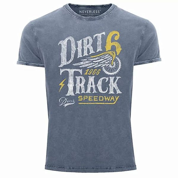 Print-Shirt Cooles Angesagtes Herren T-Shirt Vintage Shirt Dirt Track Racin günstig online kaufen