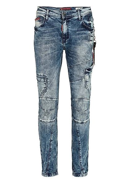 Cipo & Baxx Slim-fit-Jeans Jeans mit Zierstichen und Taschendetails, CD-478 günstig online kaufen