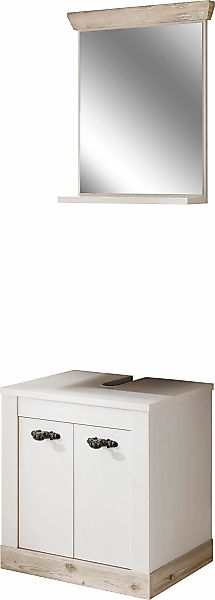 Home affaire Badmöbel-Set "Florenz, Bad im Landhausstil, 2-teiliges Badezim günstig online kaufen