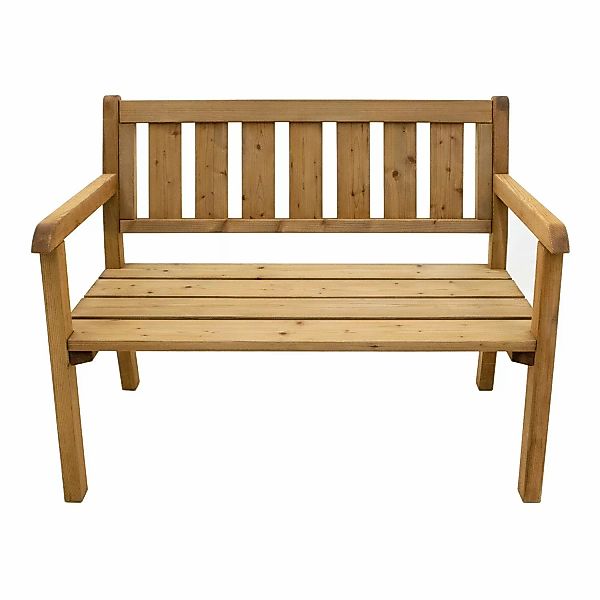 Axi Gartenbank Charlotte 2-Sitzer Holz Braun 110 cm günstig online kaufen