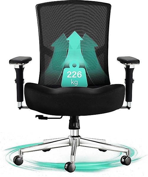 LuxusKollektion Chefsessel Blue Whale Bürostuhl 200KG, günstig online kaufen
