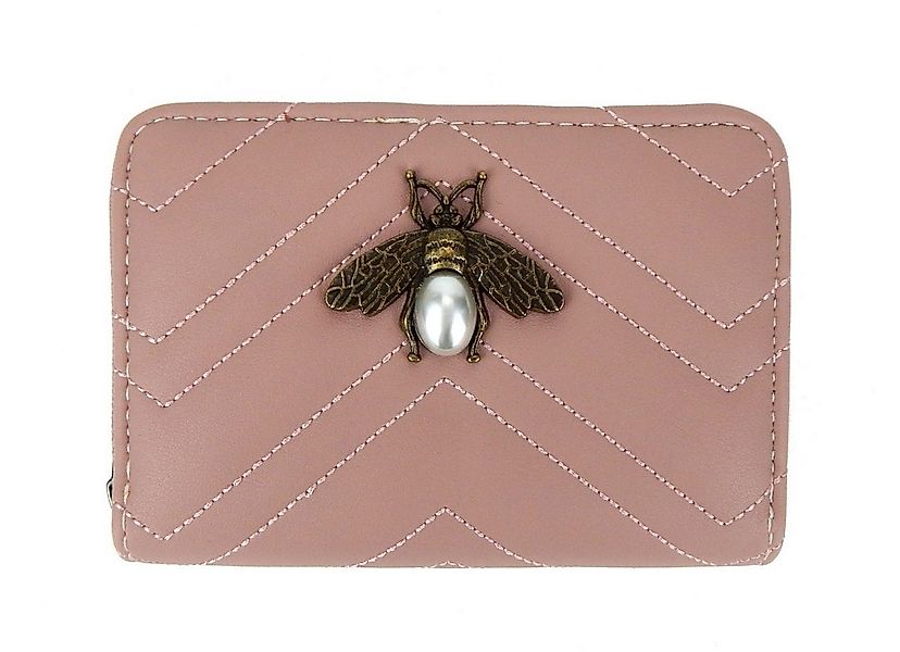 Ella Jonte Geldbörse, kleine Geldbörse schwarz oder rosa mit Biene günstig online kaufen